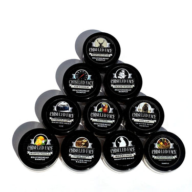 Shaving Soap Samples - Chiseled Face